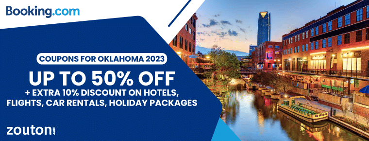 Booking.Com Coupons For Oklahoma 2024 | Avail Up To 50% + Extra 10% Discount On Hotels, Flights, Car Rentals, Holiday Packages