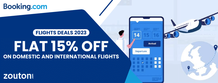 Booking.Com Flights Deals | January Edition | Flat 15% Off On Domestic And International Flights