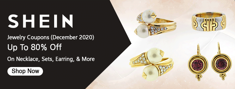 Shein Jewelry Coupons (December 2020) Up To 80 Off On