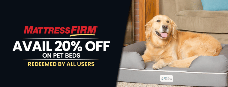Mattress Firm Coupon Code | 20% Off On Pet Beds