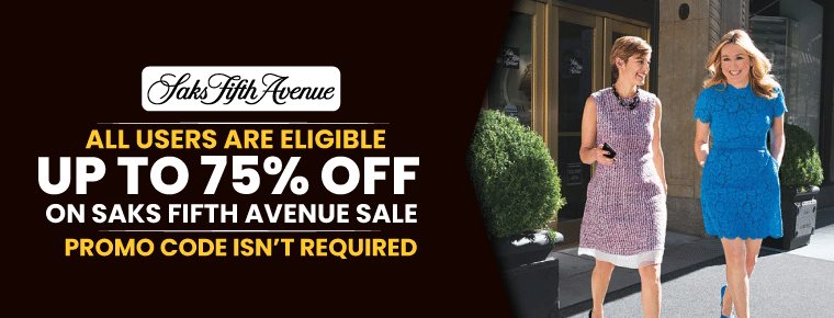 Saks Fifth Avenue Sale | Get Discounts Up To 75% Off