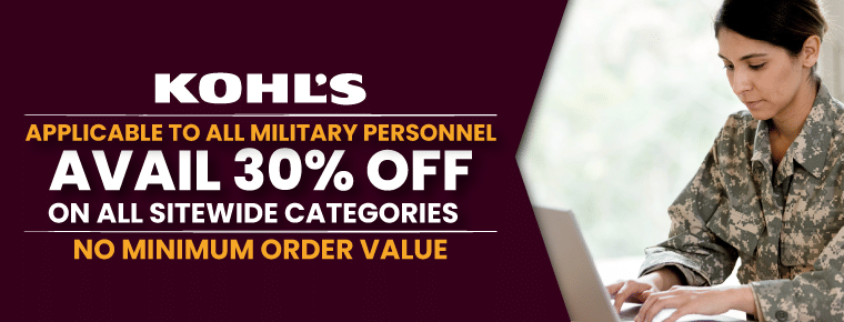 Kohl's Military Discount | Avail 30% Off