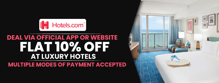 Flat 10% Off Via Hotels.Com Online Coupon Code