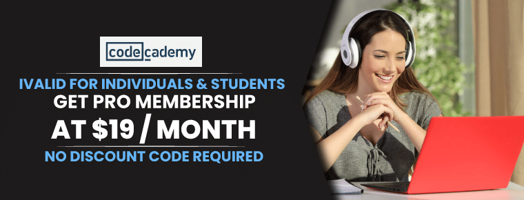 Codeacademy Student Discount Code | Pro Memebrship At $19