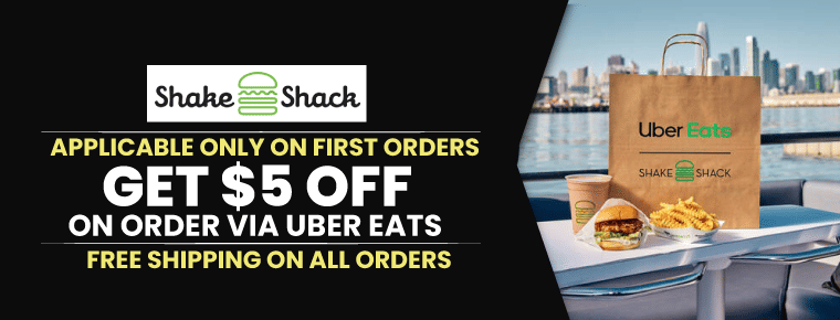 $5 Off On Order Via Uber Eats