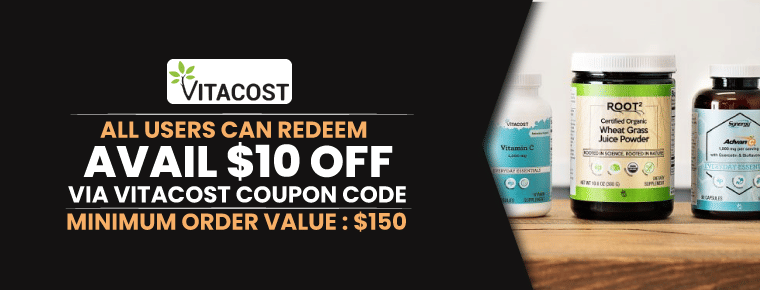 Avail $10 Off Via Vitacost Coupon Code
