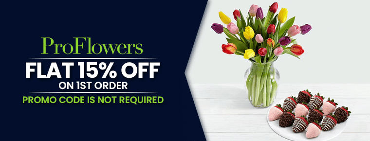 ProFlowers Sign Up Deal : Flat 15% Off On 1st Order
