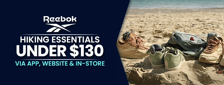 Reebok Promo Code | Hiking Essentials Under $130