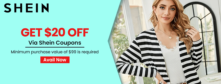 99 Off Shein Coupons For August 2021 All Categories Zoutons