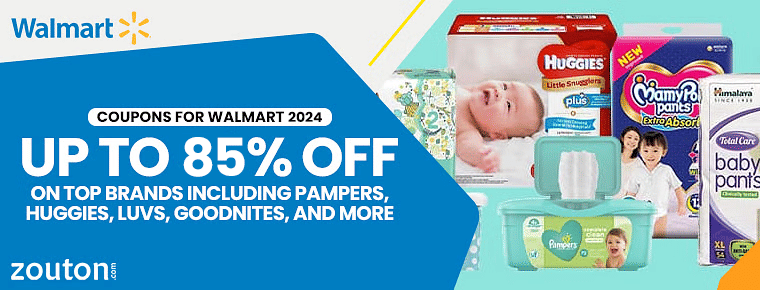 Diaper Coupons For Walmart | January 2024 | Up To 85% Off On Top Brands Including Pampers, Huggies, Luvs, GoodNites, And More