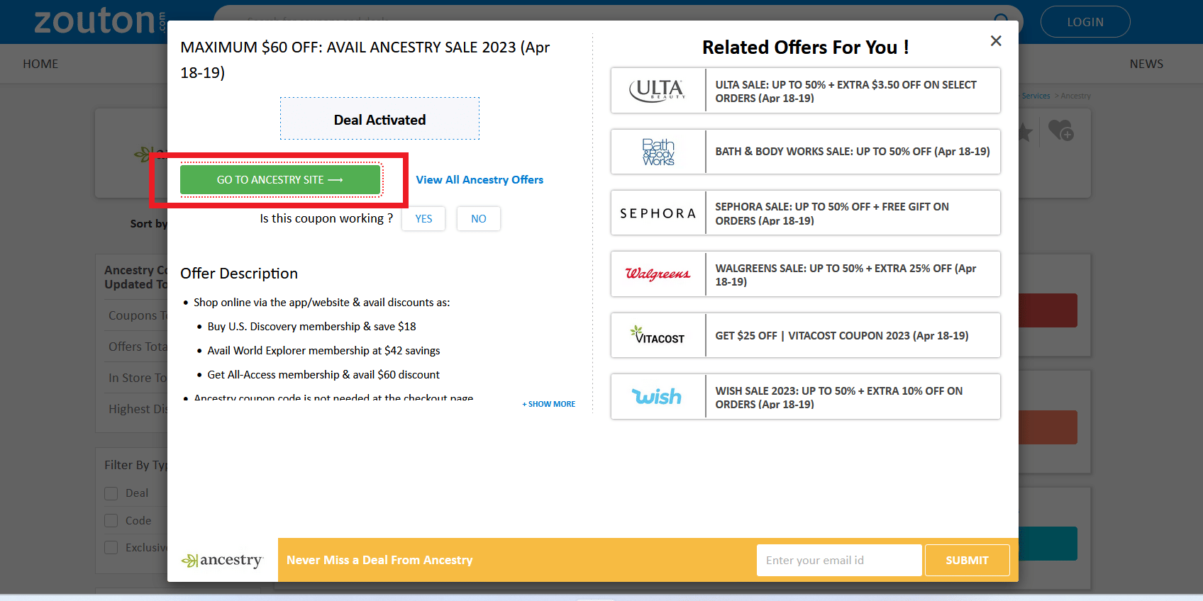 60 Off + Free Trial Ancestry Coupons & Promo Codes December 2023