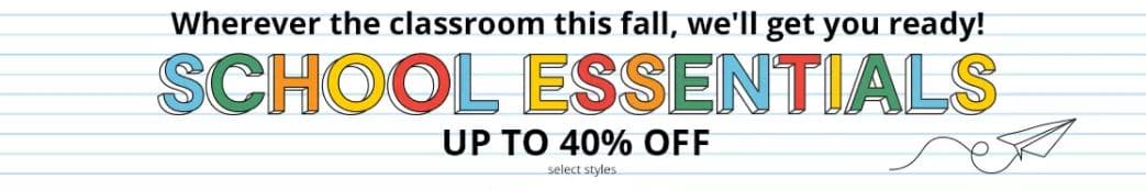 Back to school sale 
