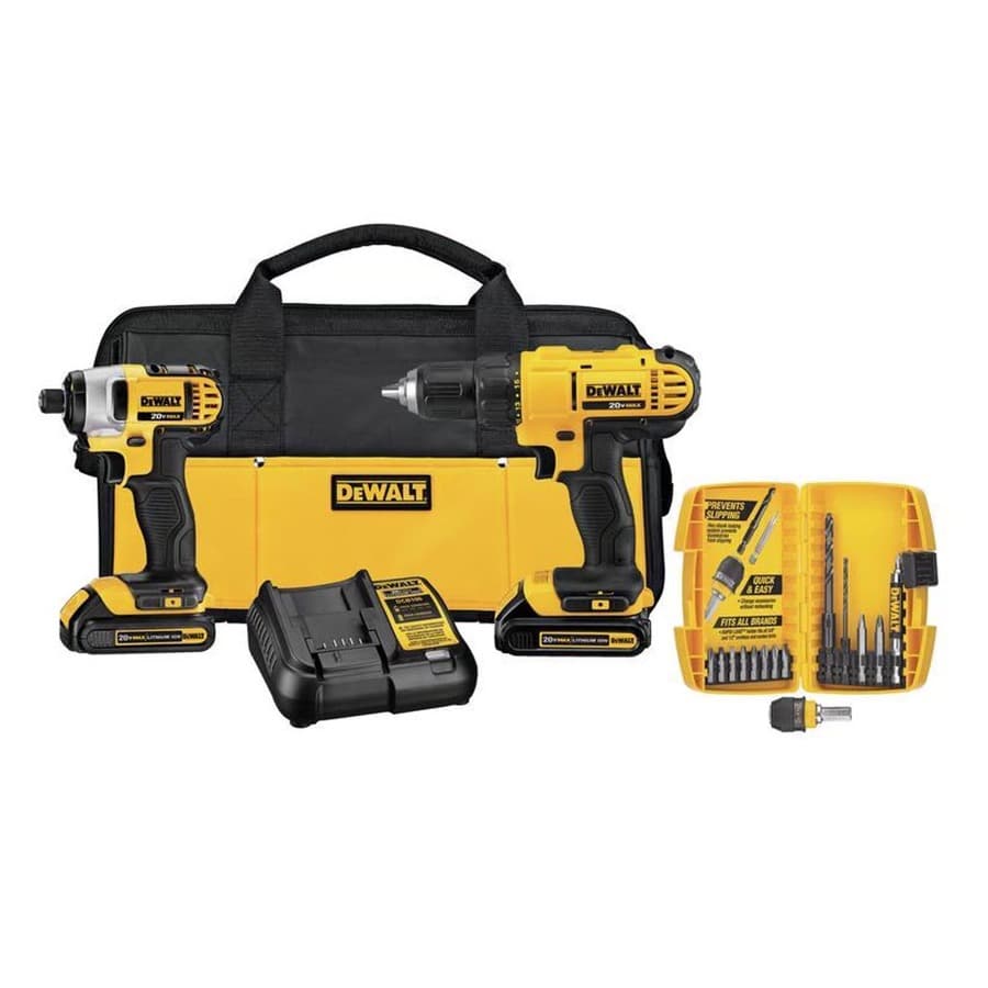 DEWALT 20V MAX Cordless Brushed 2 Tool Compact Drill and Impact Driver Kit Ace Hardware sale