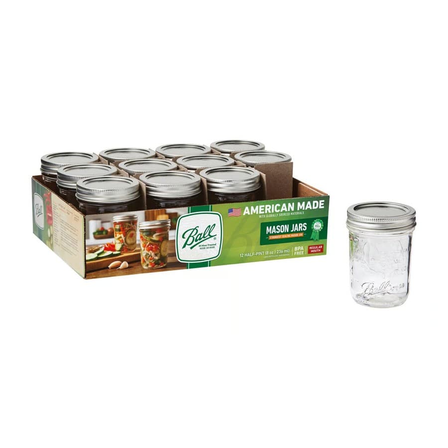 Ball Regular Mouth Mason Jar 8 oz 12 pk Ace Hardware sale