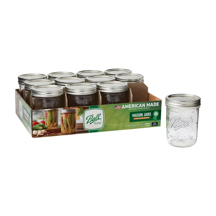 Ball Wide Mouth Mason Jar 16 oz 12 pk Ace Hardware sale