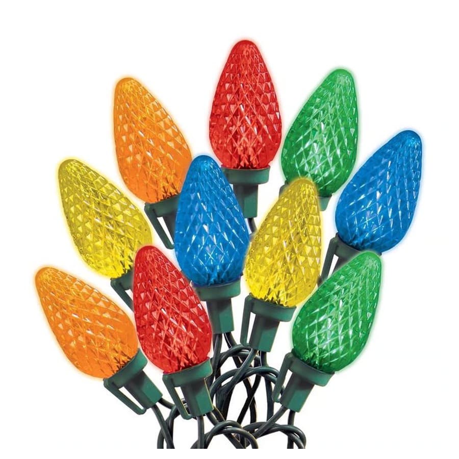 Celebrations Blue LED C9 Multicolored 75 ct String Christmas Lights 49 ft. Ace Hardware sale