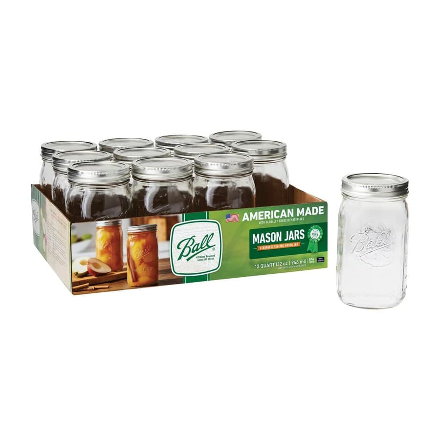 Ball Wide Mouth Mason Jar 32 oz 12 pk Ace Hardware sale