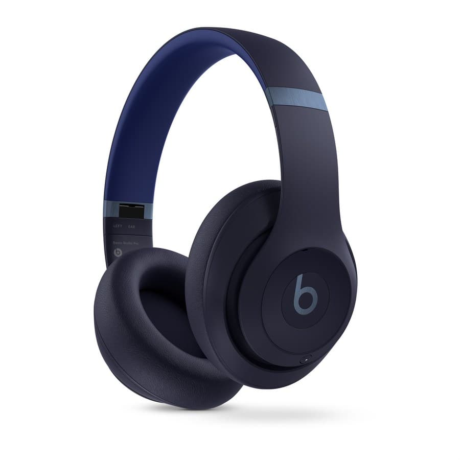 Beats Studio Pro Wireless Headphones in Navy, with ultra-plush engineered leather cushions for extended comfort and dura Apple sale