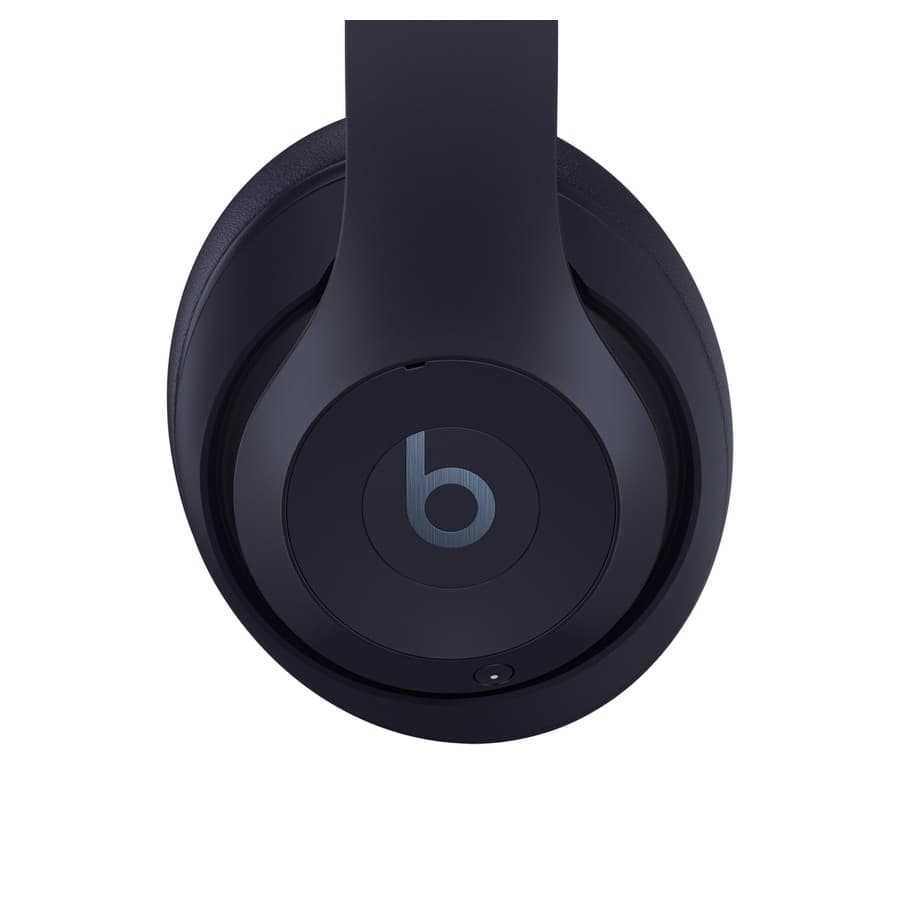 Beats Studio Pro Wireless Headphones in Navy, in folded position for storing in included carrying case. Apple sale