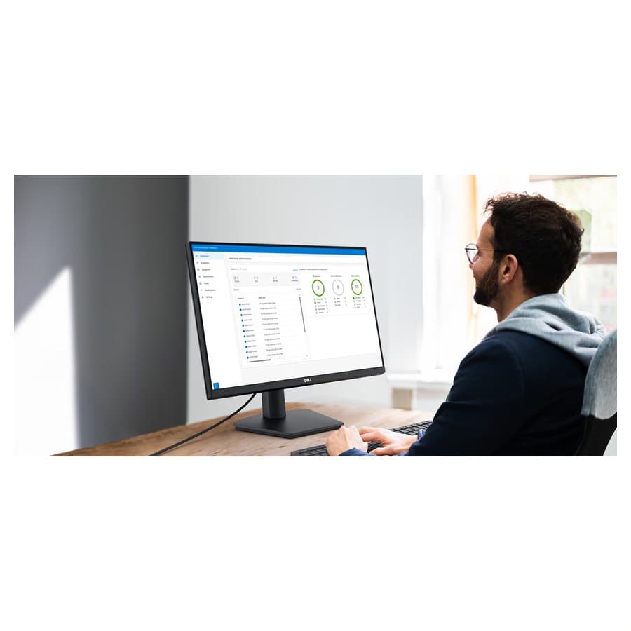 Man using Dell Automation Platform on SE2423DS Monitor Dell sale