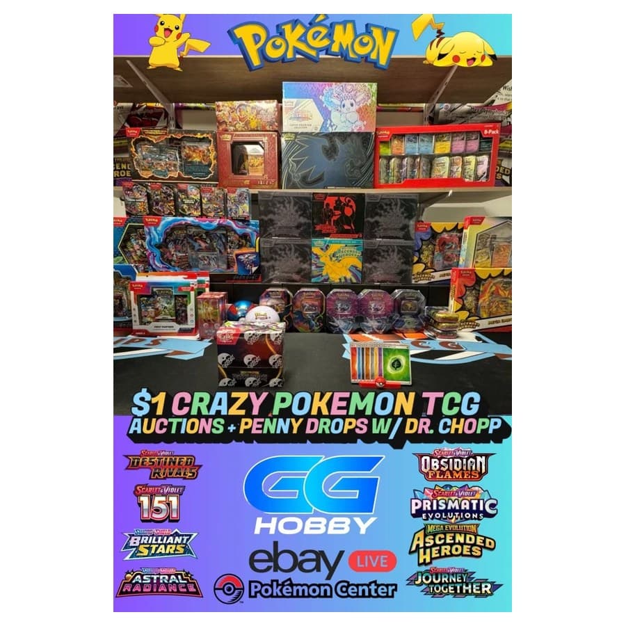 $1 POKEMON TCG SEALED AUCTIONS W/ DR.CHOPEMALL eBay sale