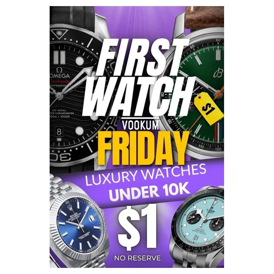 First Watch Friday! - No Reserve Auctions on Under $10K Luxury Timepieces eBay sale