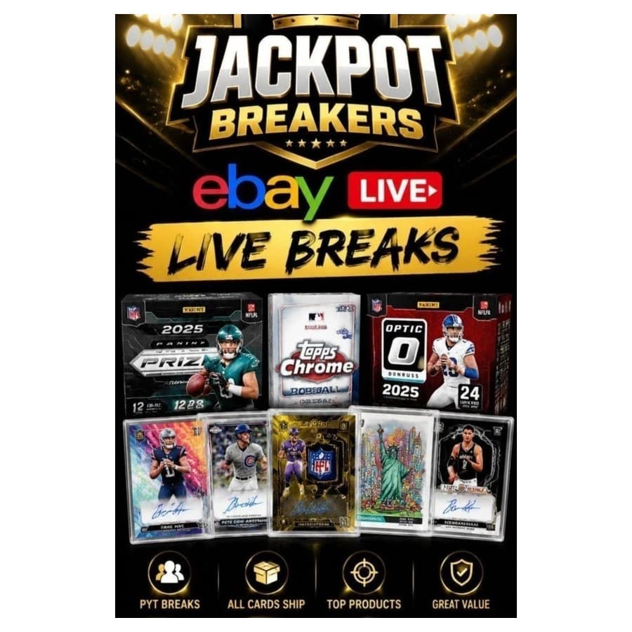 NFL & MLB LIVE BREAKS, SINGLES, PACKS, BOXES ! eBay sale
