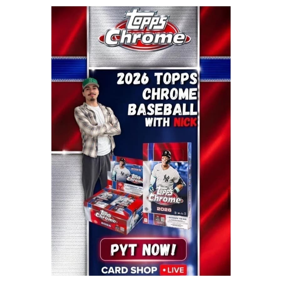Topps Chrome Baseball with Nick! eBay sale