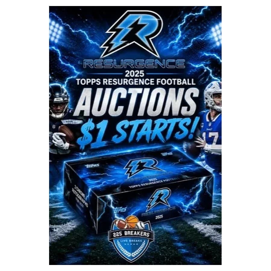 2025 TOPPS RESURGENCE FOOTBALL AUCTIONS $1 STARTS eBay sale
