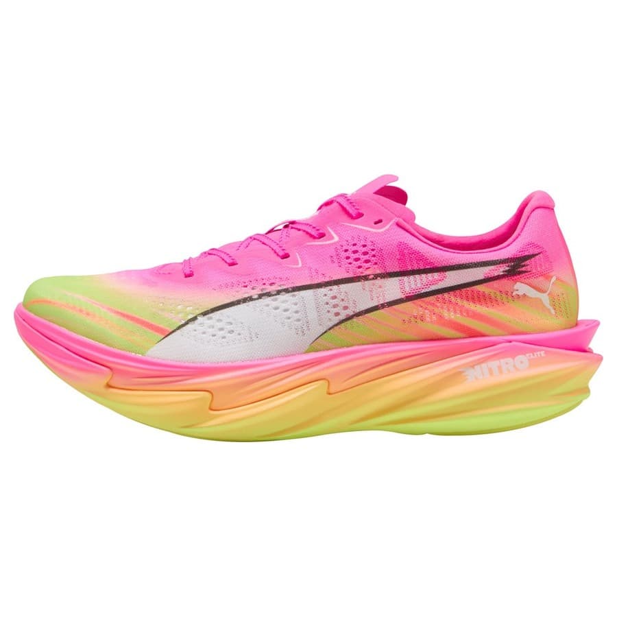 Puma Deviate Nitro Elite 4 ST Mens Running Shoes Pink Lightweight Run Trainers eBay sale