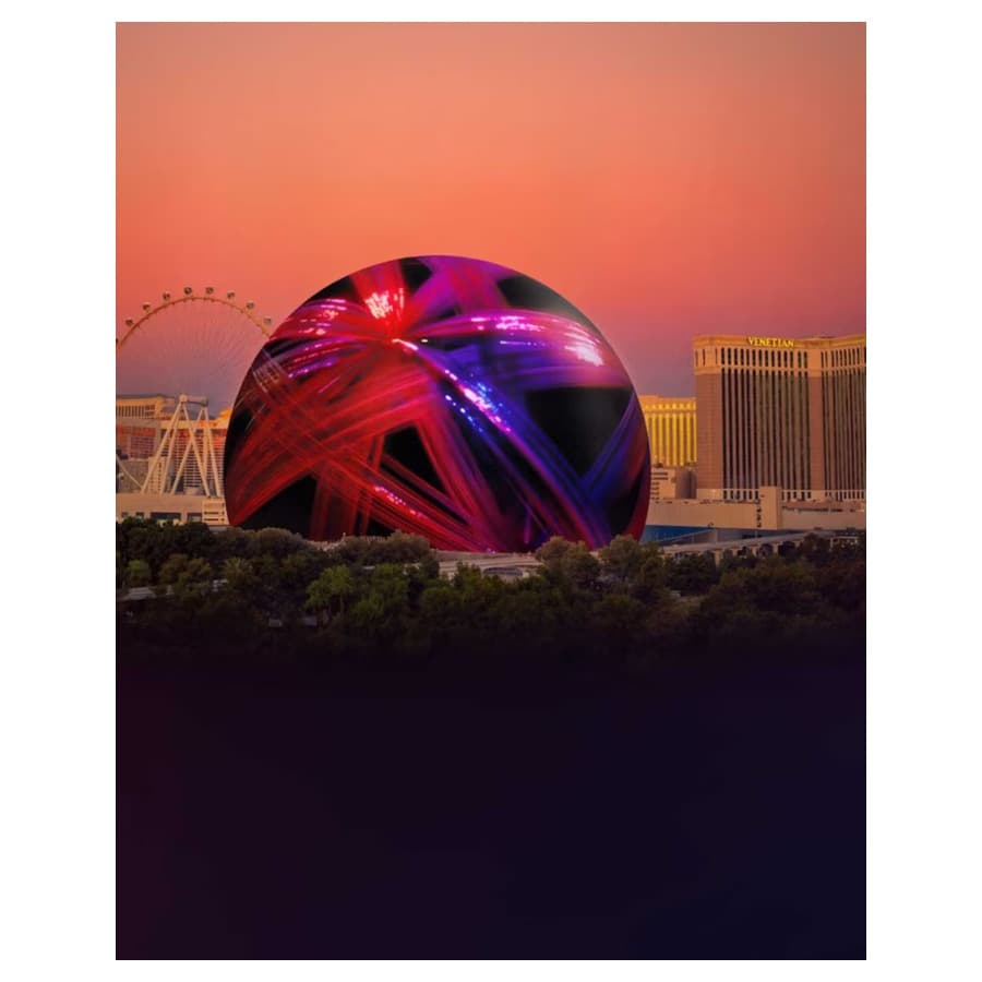 The Sphere at Las Vegas. Lenovo sale