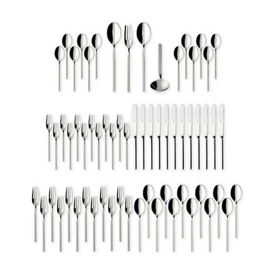 New Wave 18/10 64 Pc. Flatware Set, Service for 12 Macy's sale