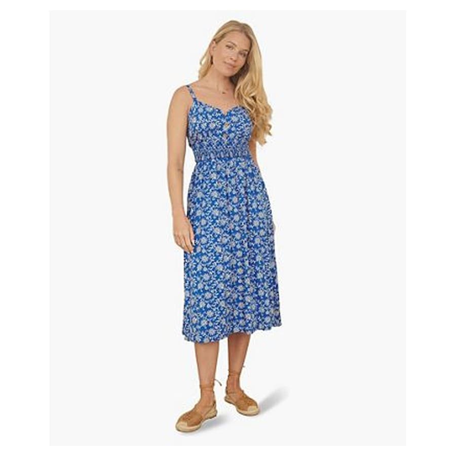 Women's Printed Sweetheart Neckline Midi Dress Macy's sale