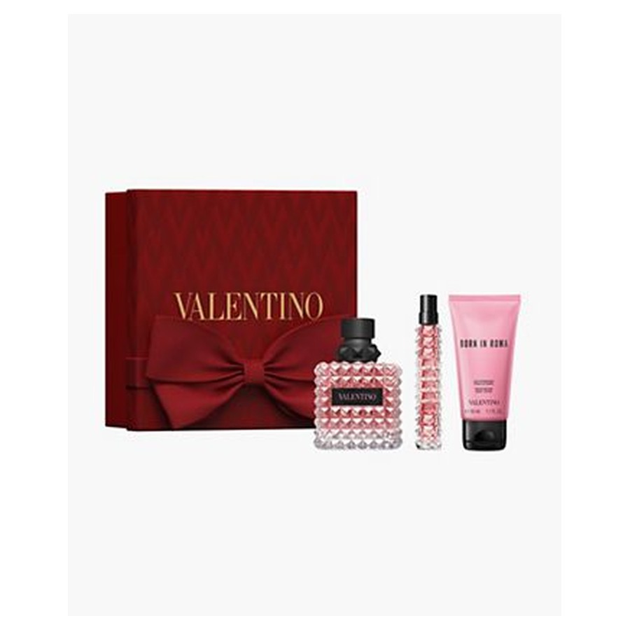 3-Piece Donna Born in Roma Eau de Parfum Holiday Fragrance Gift Set with Body Lotion Macy's sale