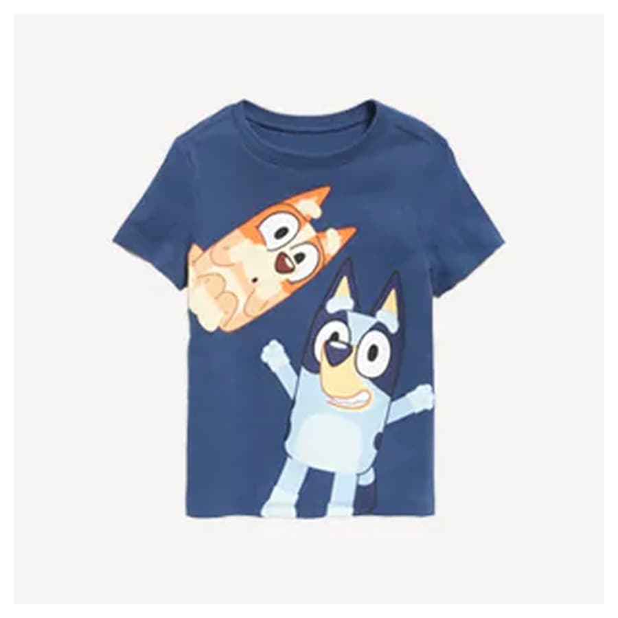 Image of toddler boys Bluey character shirt. Old Navy sale