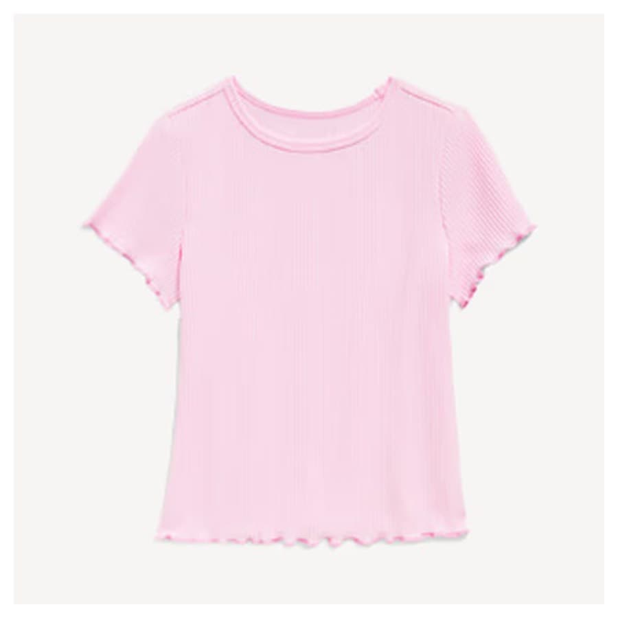 Image of a pink toddler girls tee. Old Navy sale
