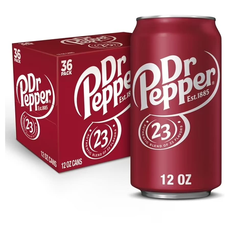 Dr Pepper Soda 12 fl. oz. cans, 36 pk. Sam's Club sale