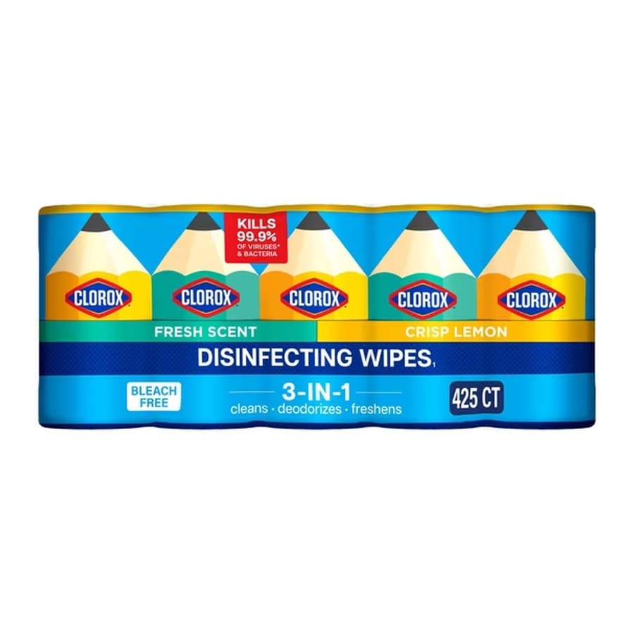 Clorox Disinfecting Cleaning Wipes Limited Edition Back to School Variety Pack, Bleach Free, Fresh Scent and Crisp Lemon Sam's Club sale