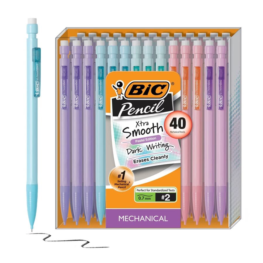 BIC 40pk Xtra Smooth 0.7mm Mechanical Pencils: Back to School Supplies Target sale