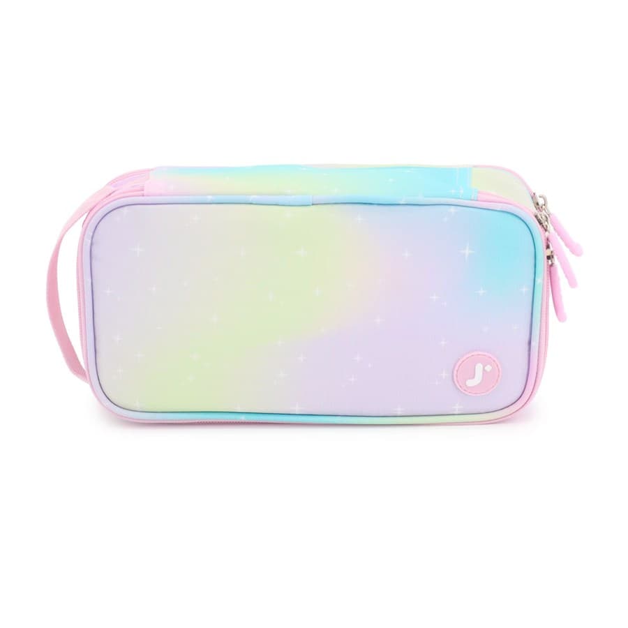 J World Doodle Large Capacity Pencil Case with Double Compartment and Handle Strap Target sale